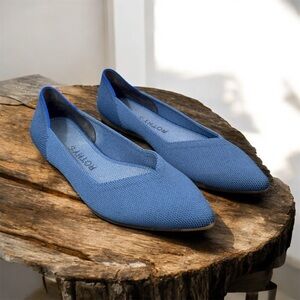 Rothy's True Blue Point Ballet Flats